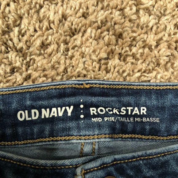 Old Navy rockstar skinny jeans (10 long) - Picture 4 of 4